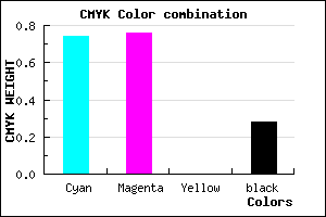 #302CB8 color CMYK mixer
