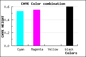 #302E66 color CMYK mixer