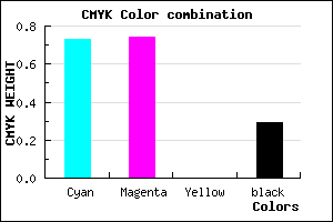 #302FB5 color CMYK mixer