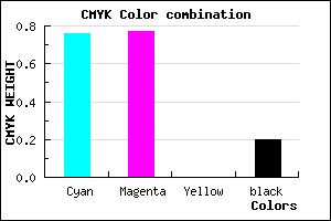 #302FCB color CMYK mixer
