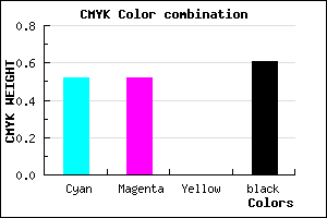 #303064 color CMYK mixer