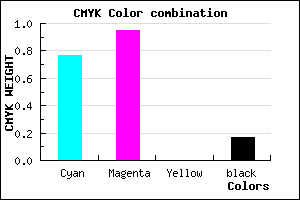 #310AD4 color CMYK mixer