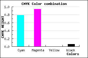 #310FEF color CMYK mixer