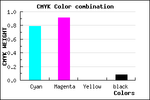 #3114EB color CMYK mixer
