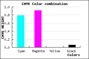 #3116EF color CMYK mixer