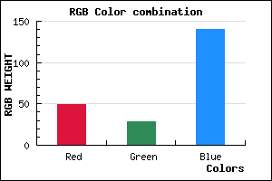 rgb background color #311C8C mixer