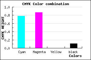 #311DE3 color CMYK mixer