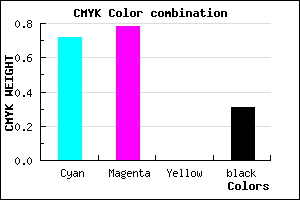 #3126B0 color CMYK mixer