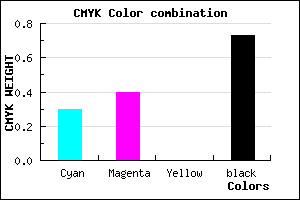 #312A46 color CMYK mixer