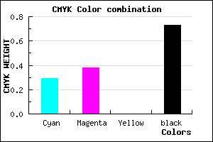 #312B45 color CMYK mixer