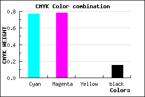 #312FD9 color CMYK mixer