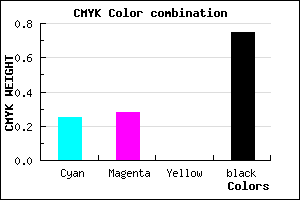 #312F41 color CMYK mixer