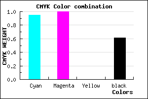 #050064 color CMYK mixer