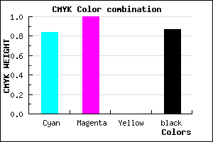 #050020 color CMYK mixer