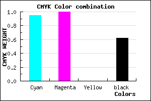 #050060 color CMYK mixer