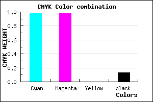 #0505DF color CMYK mixer