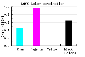 #32045C color CMYK mixer
