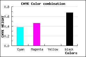 #332C52 color CMYK mixer