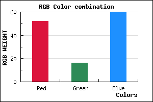 rgb background color #34103C mixer