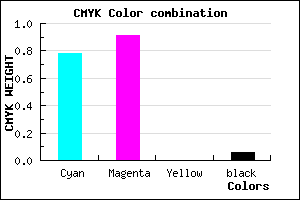 #3416EF color CMYK mixer