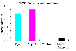 #3417EB color CMYK mixer