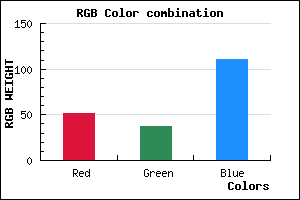 rgb background color #34256F mixer