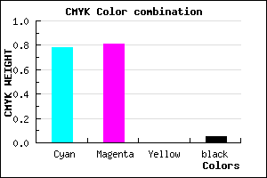 #342DF1 color CMYK mixer