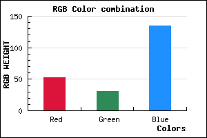 rgb background color #351F87 mixer