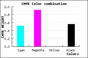 #35096F color CMYK mixer