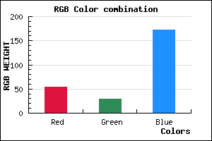 rgb background color #361DAC mixer
