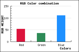 rgb background color #36246F mixer