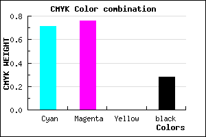 #362CB8 color CMYK mixer