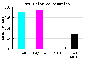 #362DB7 color CMYK mixer