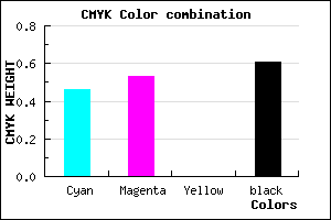 #362F64 color CMYK mixer