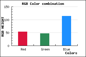 rgb background color #362F72 mixer