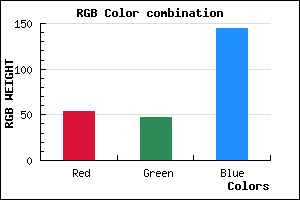 rgb background color #362F90 mixer
