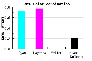 #362FCA color CMYK mixer