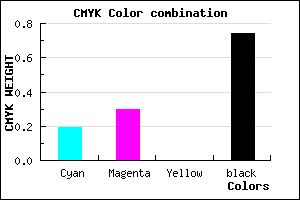 #362F43 color CMYK mixer
