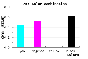 #362F61 color CMYK mixer