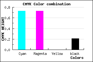 #3636C9 color CMYK mixer