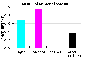 #3608A4 color CMYK mixer