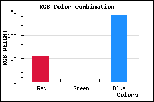 rgb background color #37008F mixer