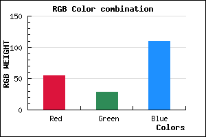 rgb background color #371C6E mixer