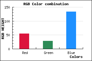rgb background color #371C86 mixer