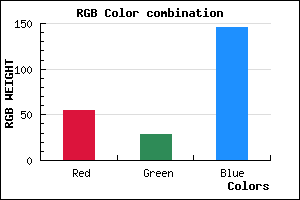 rgb background color #371C92 mixer