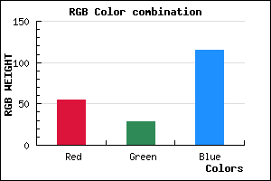 rgb background color #371D73 mixer