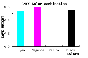 #372E74 color CMYK mixer