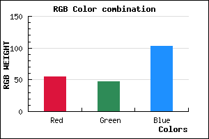 rgb background color #372F67 mixer