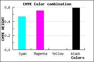 #372F68 color CMYK mixer