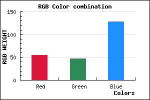 rgb background color #372F80 mixer